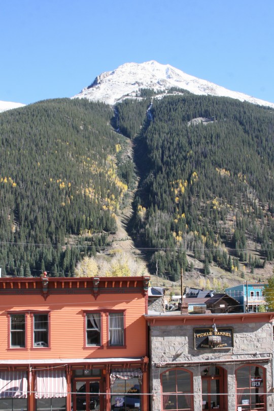 Silverton, CO is a charming little old-fashioned, frontier-like ski town with one paved road through the middle and many historic buildings from its gold-rush boom days.