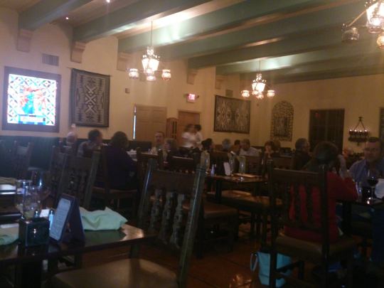 The historic Turquoise Room restaurant was a five-star experience for us! Val reports it was the best vegetarian Mexican she's ever found.