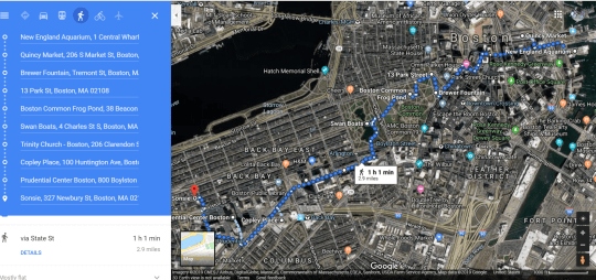 Boston Path map